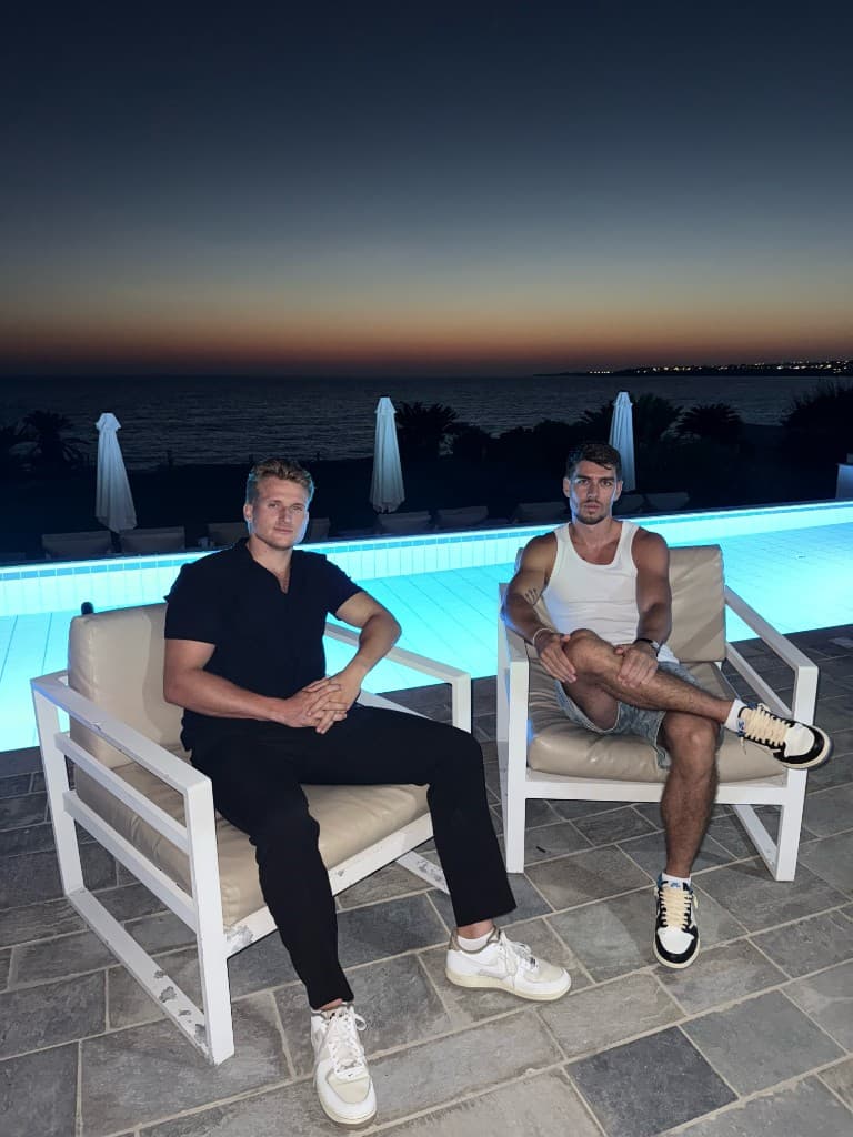 Poolside evening in Cyprus